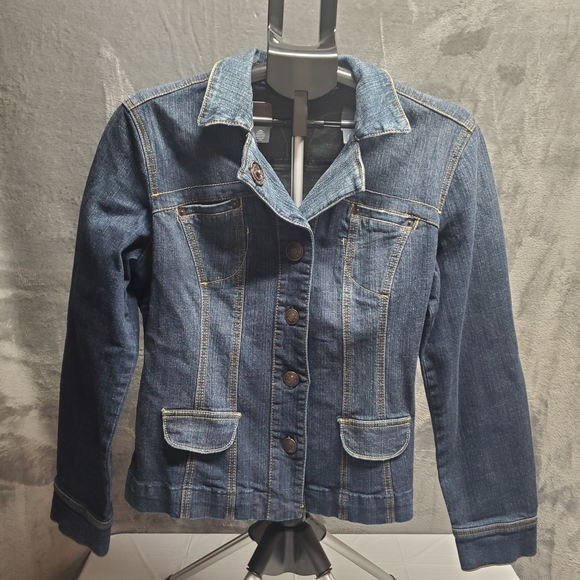 L.A. Blues Blue Jean Jacket Timeless Style - Picture 1 of 12